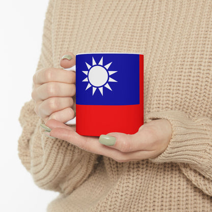 Taiwan Flag Coffee Tea Mug 11oz 15oz | Rep Ya Flag Ceramic Mug