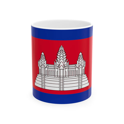 Cambodia Flag Coffee Tea Mug 11oz 15oz | Rep Ya Flag Ceramic Mug
