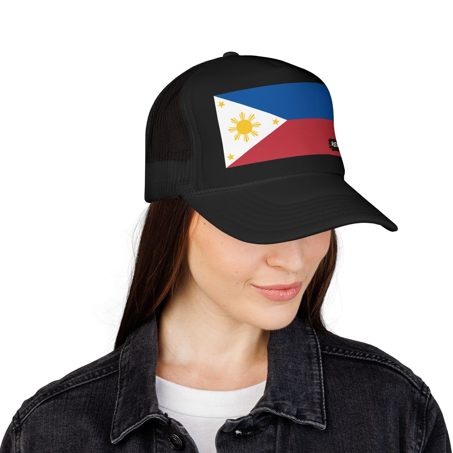 Philippines Flag Foam Trucker Hat | Filipino Pride Snapback Cap | Rep Ya Flag