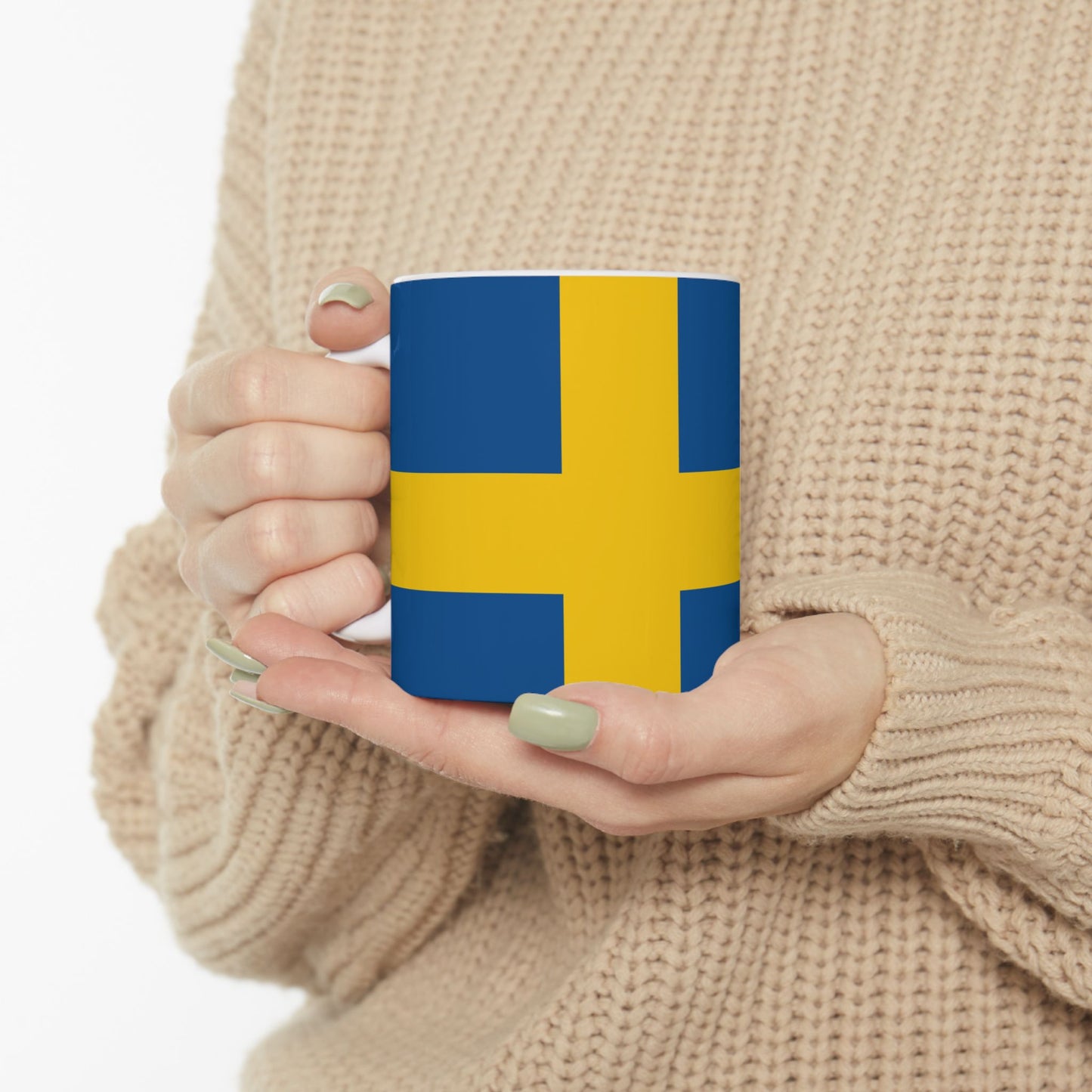 Sweden Flag Coffee Tea Mug 11oz 15oz | Rep Ya Flag Ceramic Mug