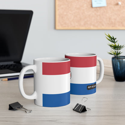 Paraguay Flag Coffee Tea Mug 11oz 15oz | Rep Ya Flag Ceramic Mug
