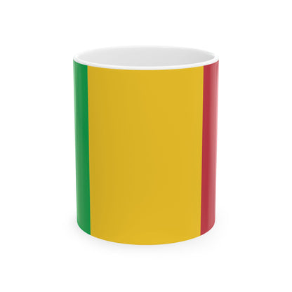Mali Flag Coffee Tea Mug 11oz 15oz | Rep Ya Flag Ceramic Mug