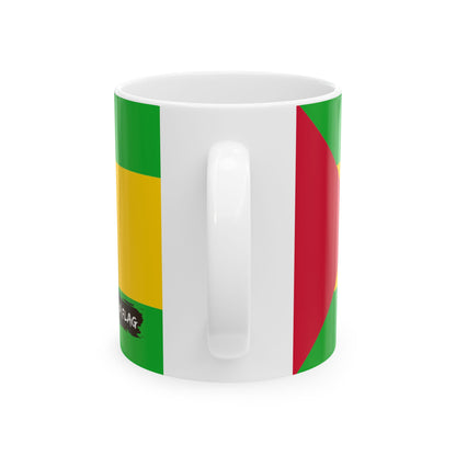 São Tomé and Príncipe Flag Coffee Mug 11oz & 15oz | São Toméan Heritage Ceramic Mug | Rep Ya Flag