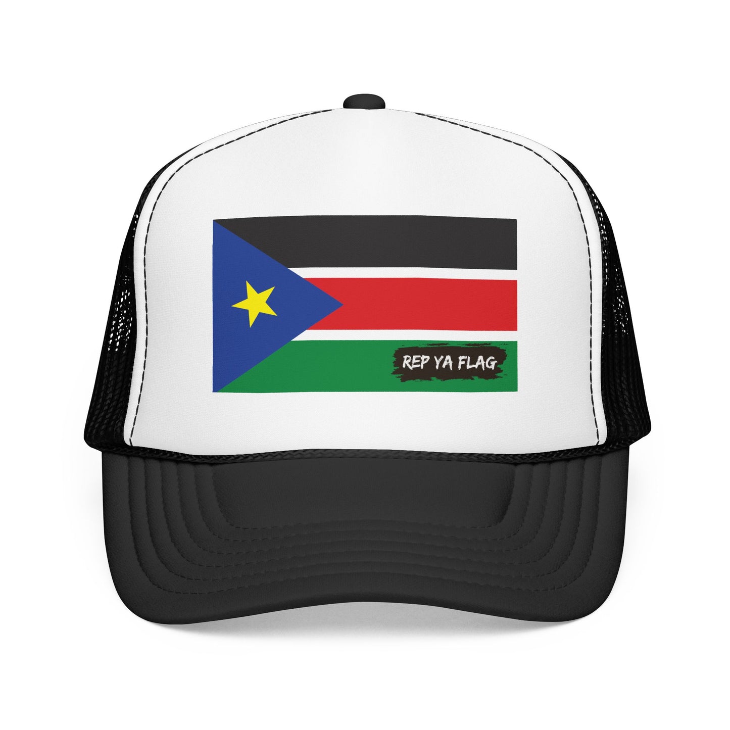 South Sudan Flag Foam Trucker Hat | Rep Ya Flag