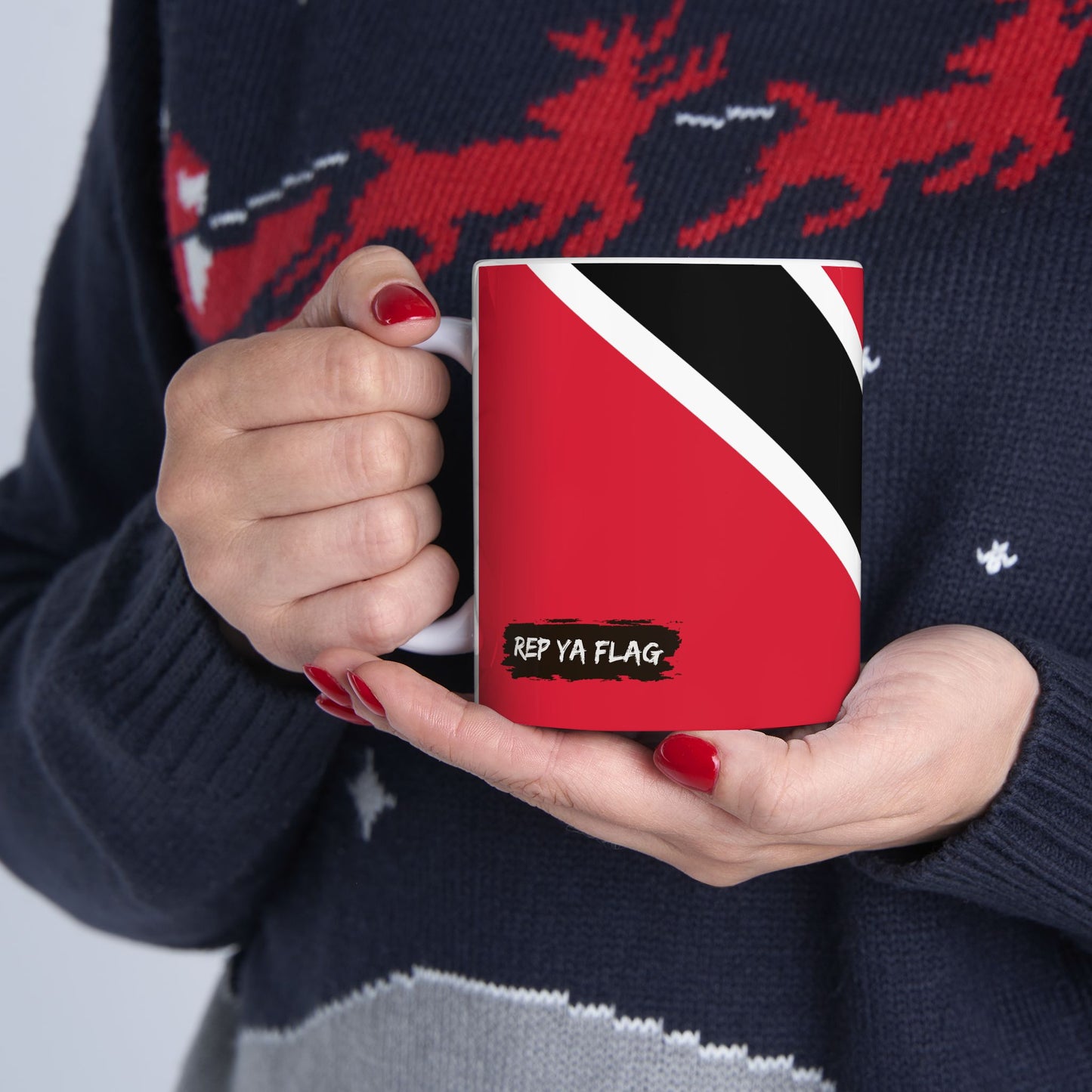 Trinidad and Tobago Flag Coffee Tea Mug 11oz 15oz | Rep Ya Flag Ceramic Mug