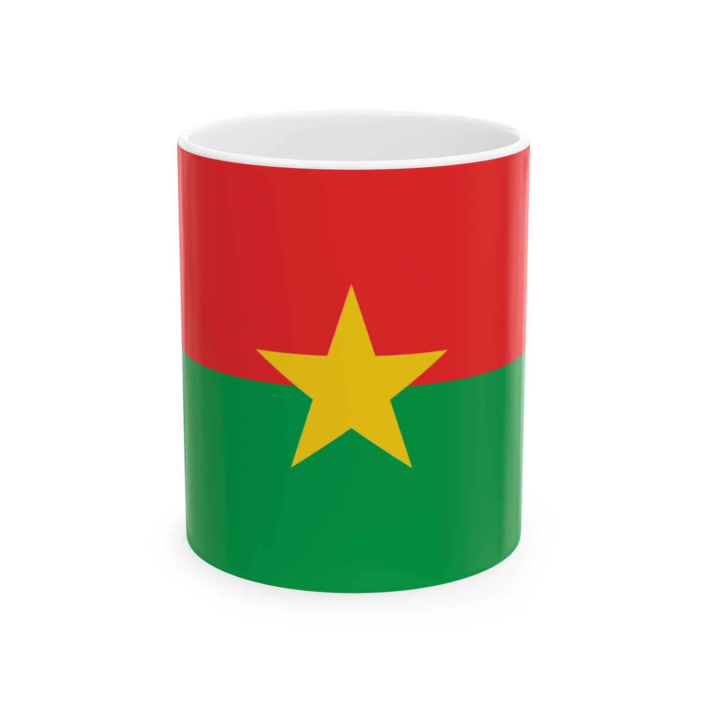 Burkina Faso Flag Coffee Tea Mug 11oz 15oz | Rep Ya Flag Ceramic Mug