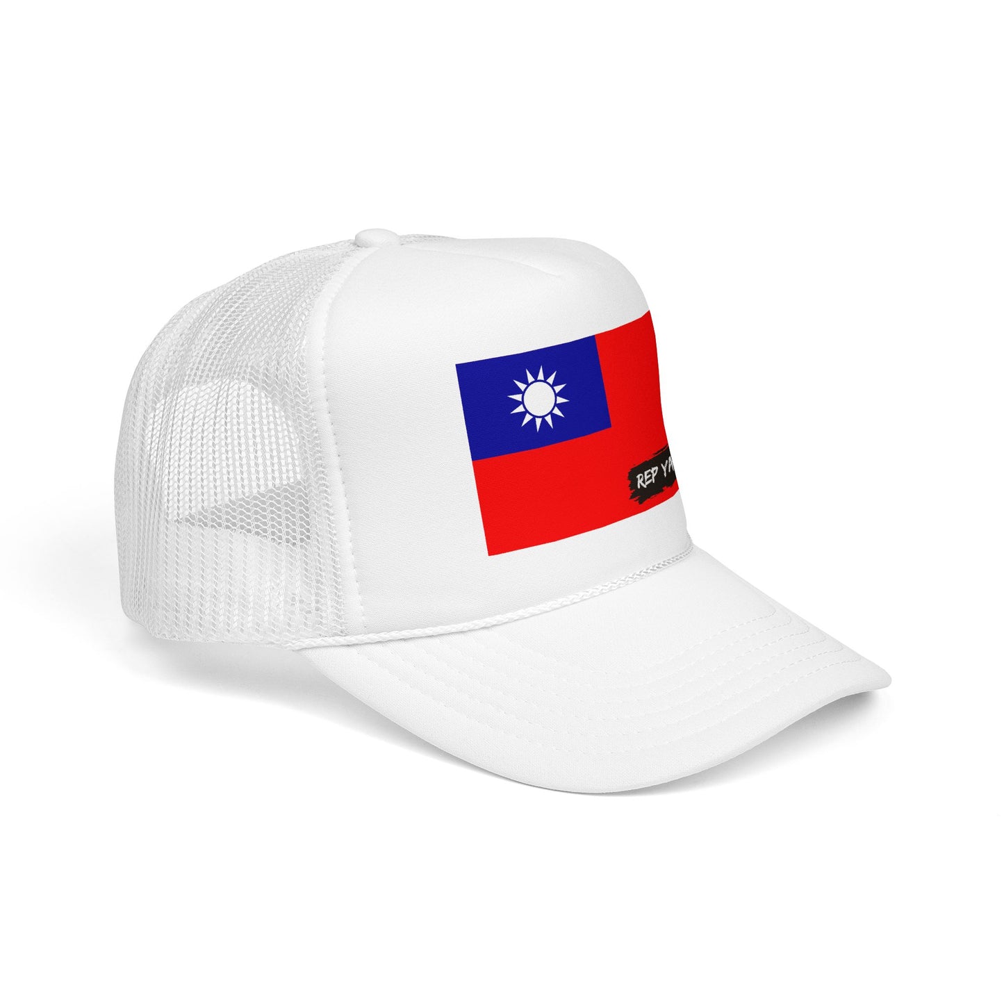 Taiwan Flag Foam Trucker Hat | Rep Ya Flag design