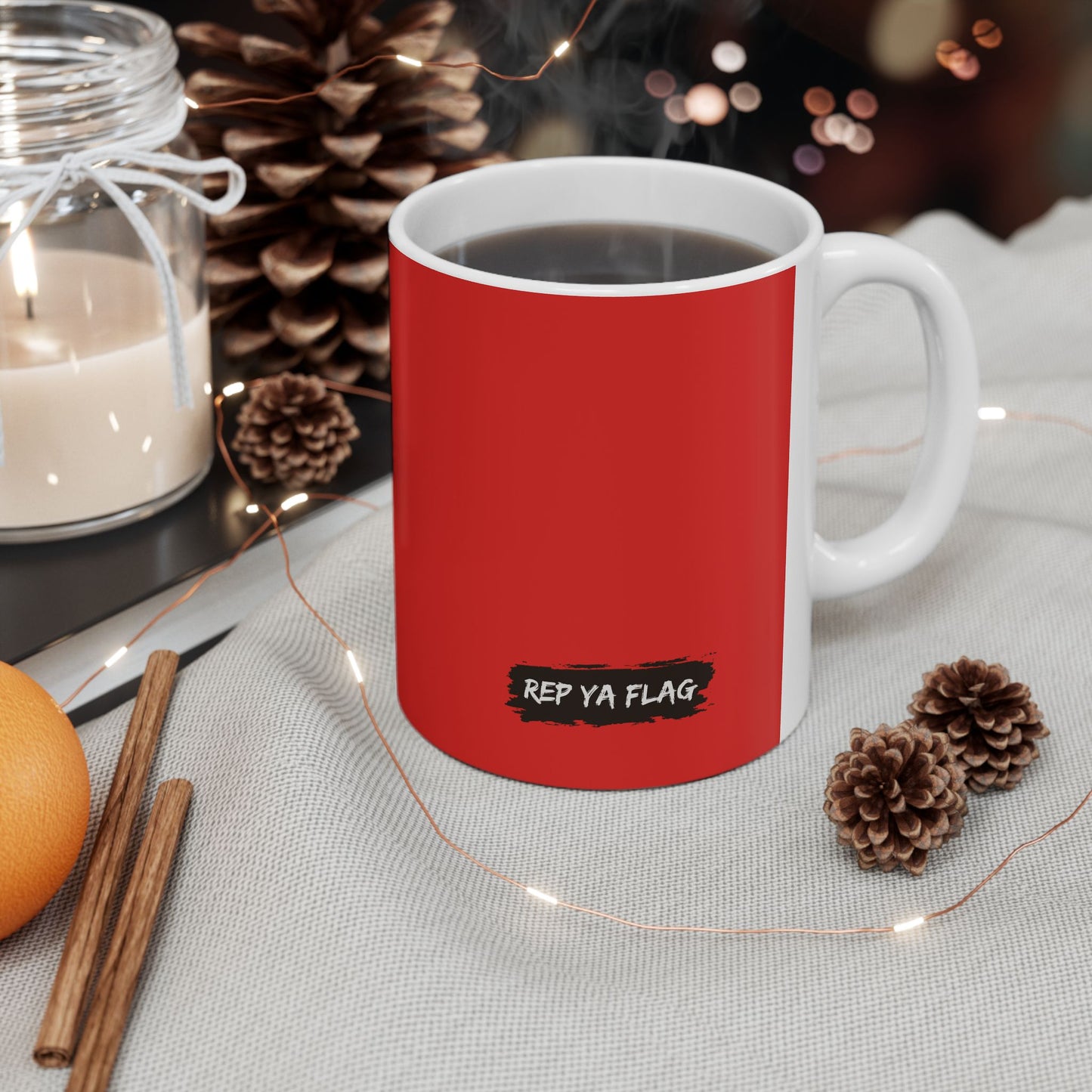 Timor-Leste Flag Coffee Tea Mug 11oz 15oz | Rep Ya Flag Ceramic Mug