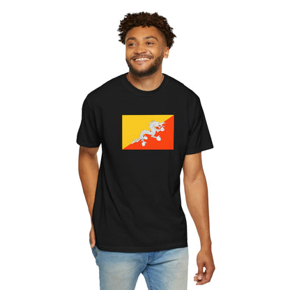 Bhutan Flag T Shirt | Bhutanese Heritage Shirt S-4XL | Rep Ya Flag
