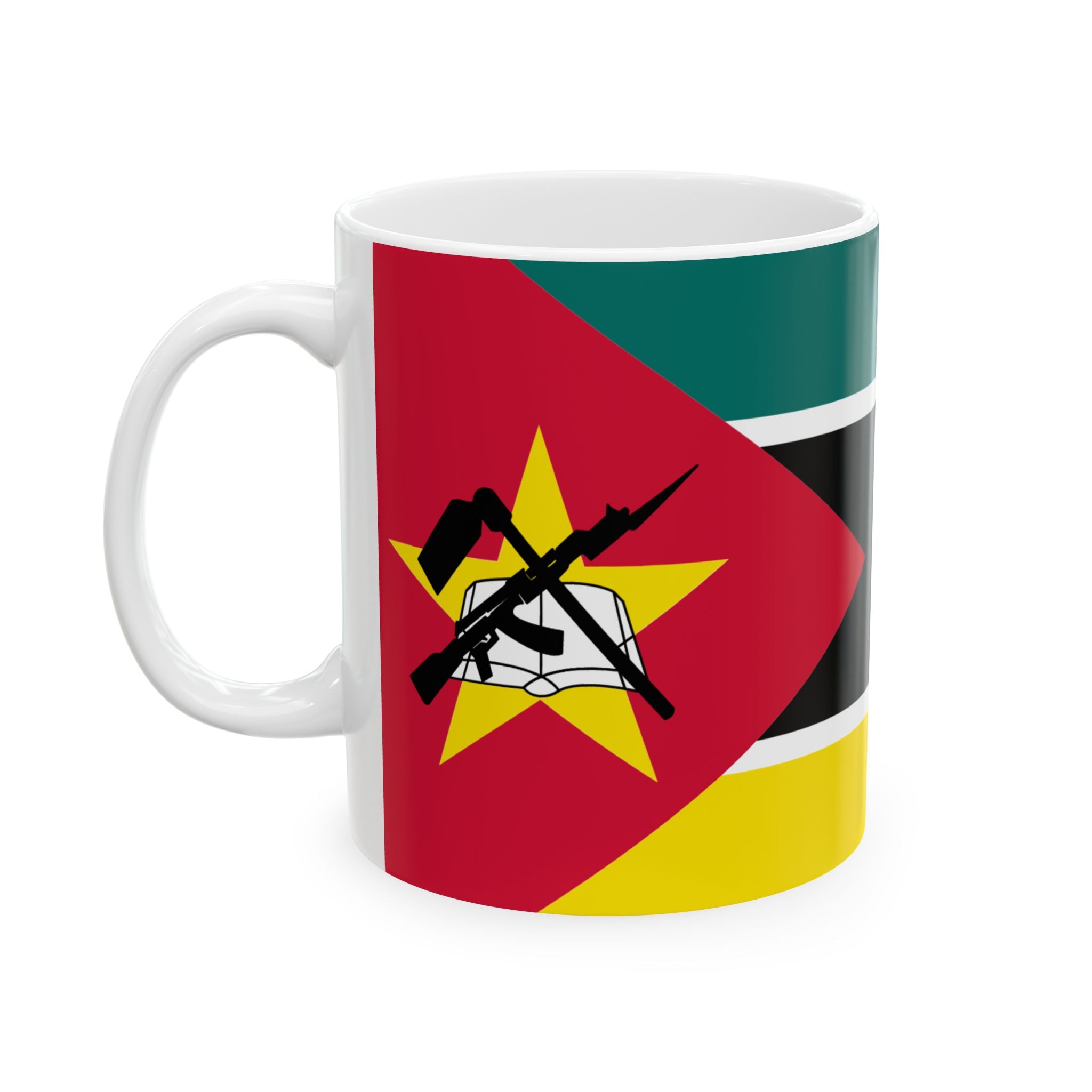 Mozambique Flag Coffee Tea Mug 11oz 15oz | Rep Ya Flag Ceramic Mug
