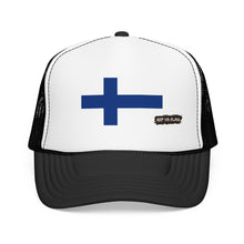Finland Flag Foam Trucker Hat | Finnish Pride Snapback Cap | Rep Ya Flag