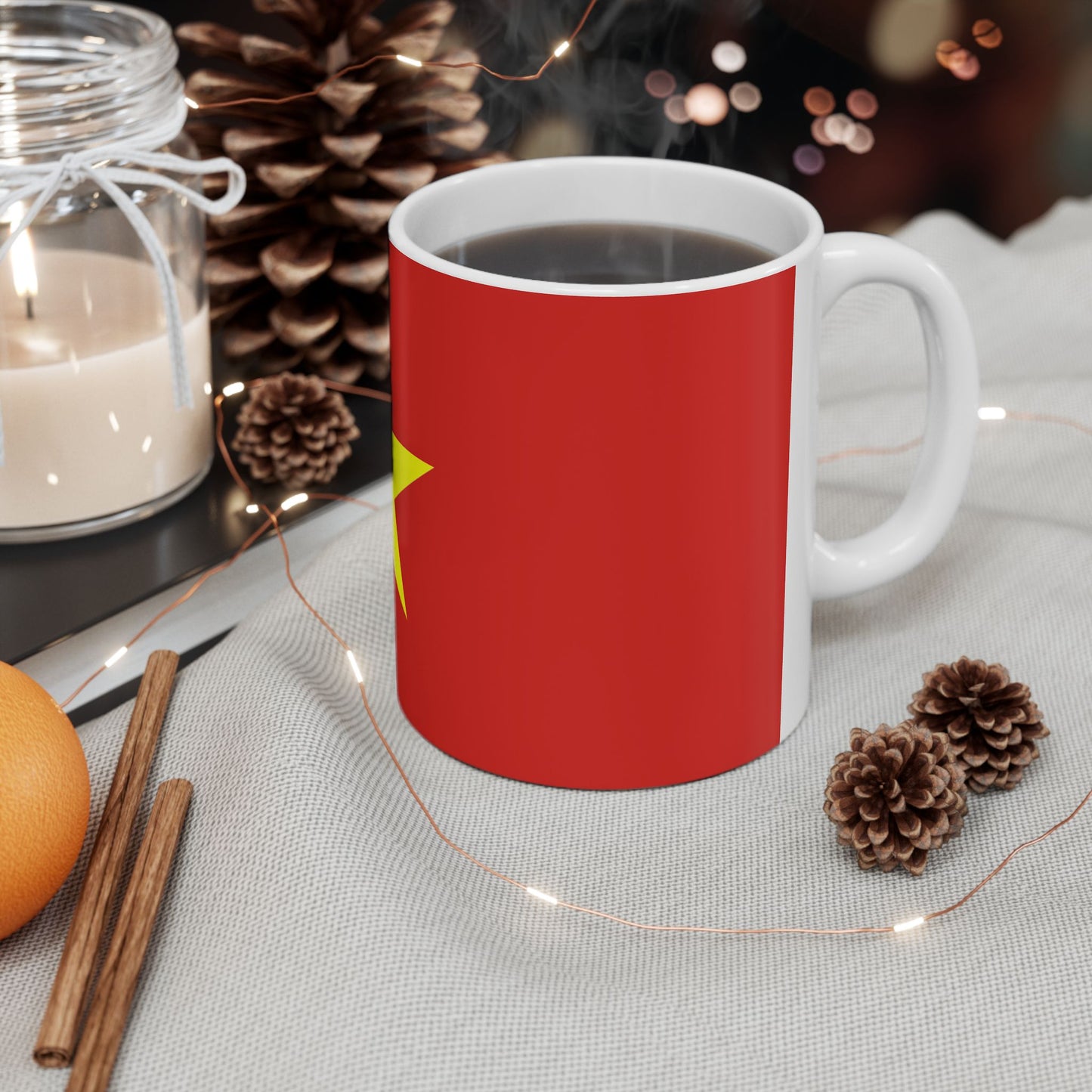 Vietnam Flag | Coffee Tea Ceramic Mug Cup | 11oz 15oz | Rep Ya Flag