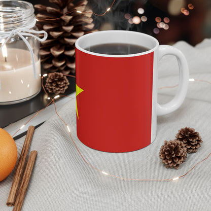 Vietnam Flag | Coffee Tea Ceramic Mug Cup | 11oz 15oz | Rep Ya Flag