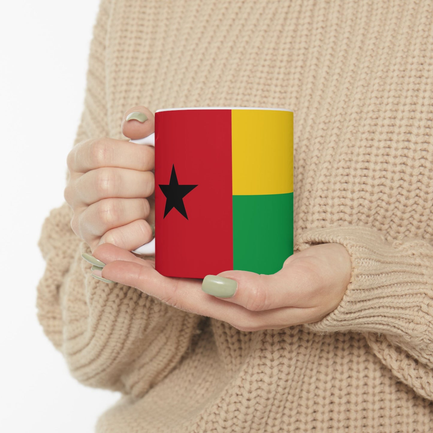 Guinea-Bissau Flag Coffee Tea Mug 11oz 15oz | Rep Ya Flag Ceramic Mug