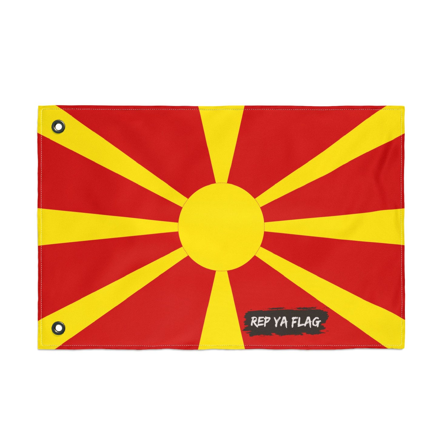 North Macedonia Flag Garden Banner | Double Sided Outdoor Flag | Rep Ya Flag