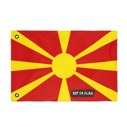 North Macedonia Flag Garden Banner | Double Sided Outdoor Flag | Rep Ya Flag