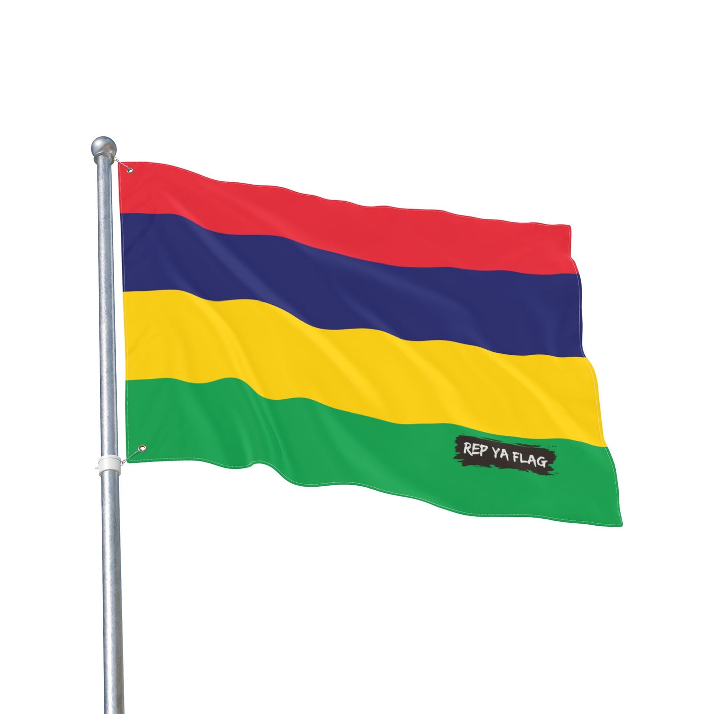 Mauritius Flag Garden Banner | Double Sided Outdoor Flag | Rep Ya Flag