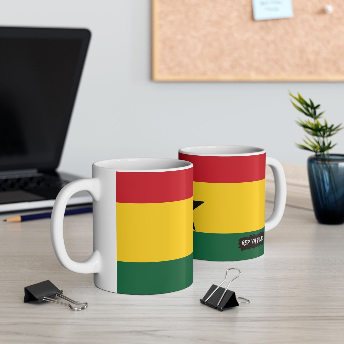 Ghana Flag Coffee Tea Mug 11oz 15oz | Rep Ya Flag Ceramic Mug