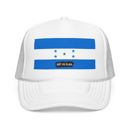Honduras Flag Foam Trucker Hat | Honduran Pride Snapback Cap | Rep Ya Flag