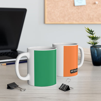 Ireland Flag Coffee Tea Mug 11oz 15oz | Rep Ya Flag Ceramic Mug