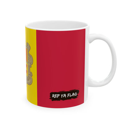 Andorra Flag Coffee Mug | Andorran Pride Ceramic Tea Mug 11oz & 15oz | Rep Ya Flag