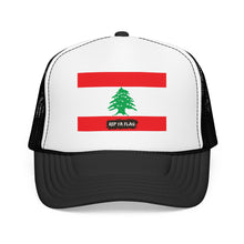 Lebanon Flag Foam Trucker Hat | Lebanese Pride Snapback Cap | Rep Ya Flag
