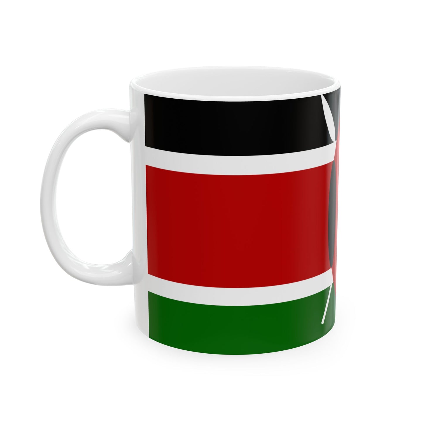 Kenya Flag Coffee Tea Mug 11oz 15oz | Rep Ya Flag Ceramic Mug