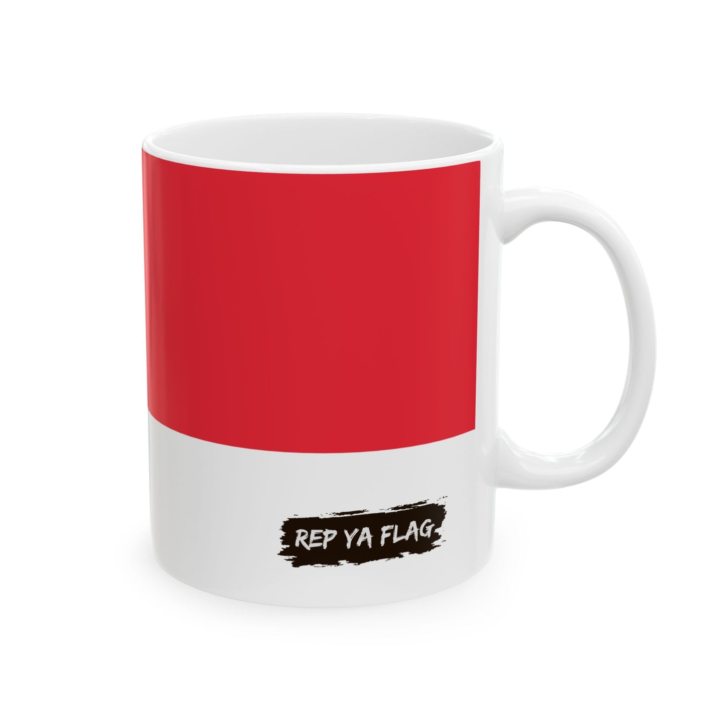 Singapore Flag Coffee Mug 11oz & 15oz | Singaporean Heritage Ceramic Coffee Tea Mug | Rep Ya Flag