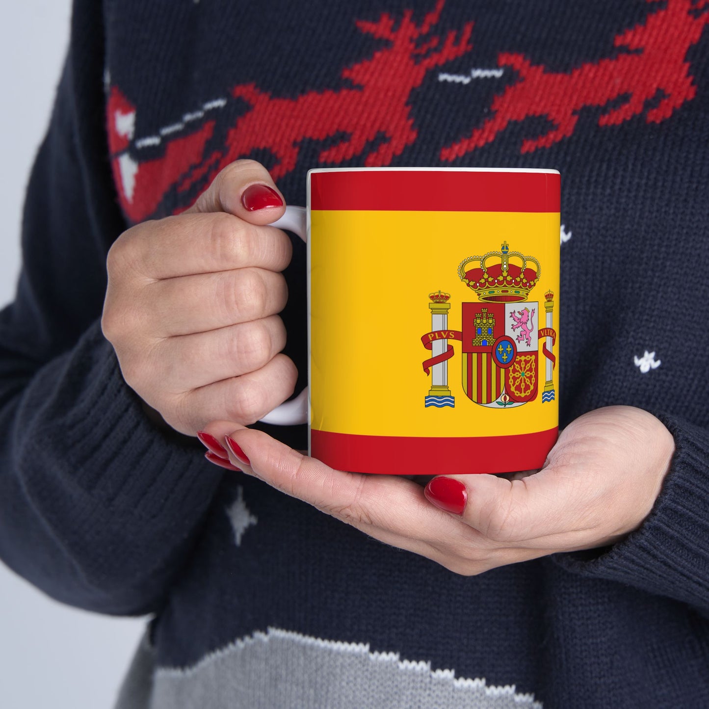 Spain Flag Coffee Tea Mug 11oz 15oz | Rep Ya Flag Ceramic Mug