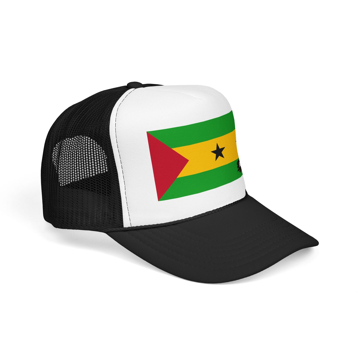 São Tomé and Príncipe Flag Foam Trucker Hat | São Toméan Pride Snapback Cap | Rep Ya Flag