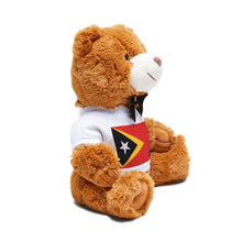 Timor-Leste Teddy Bear | East Timor Flag Plush | Timorese Gift | Cultural Stuffed Animal | Heritage Keepsake Bear