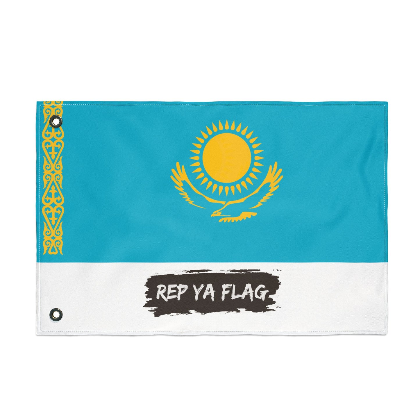 Kazakhstan Flag Garden Banner | Double Sided Outdoor Flag | Rep Ya Flag