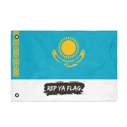 Kazakhstan Flag Garden Banner | Double Sided Outdoor Flag | Rep Ya Flag