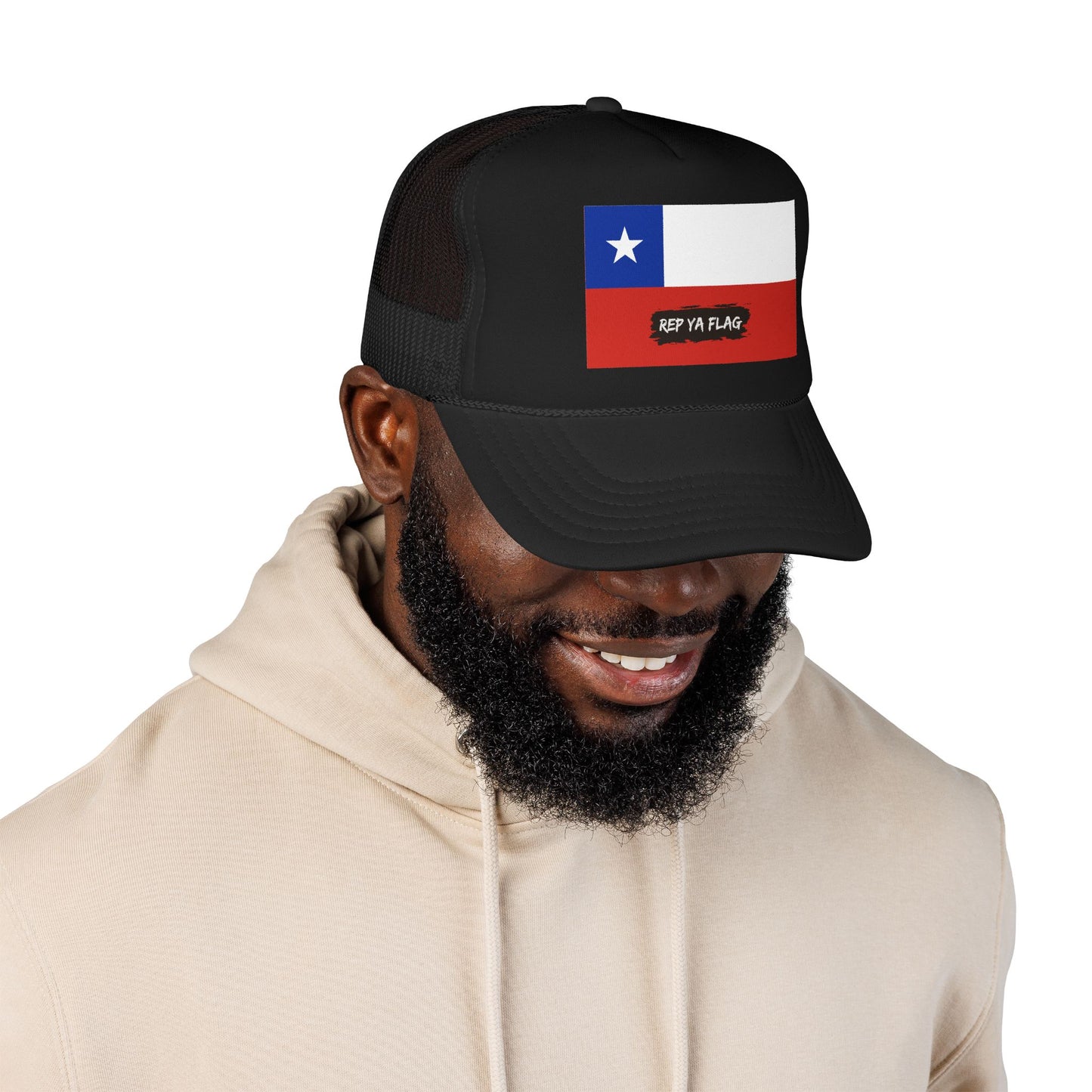 Chile Flag Foam Trucker Hat | Chilean Pride Snapback Cap | Rep Ya Flag