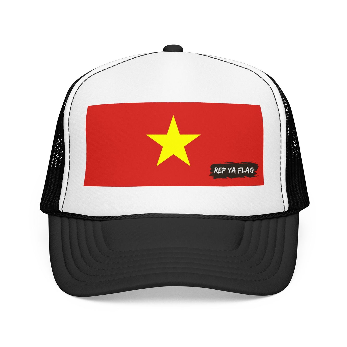 Vietnam Flag Foam Trucker Hat | Rep Ya Flag design