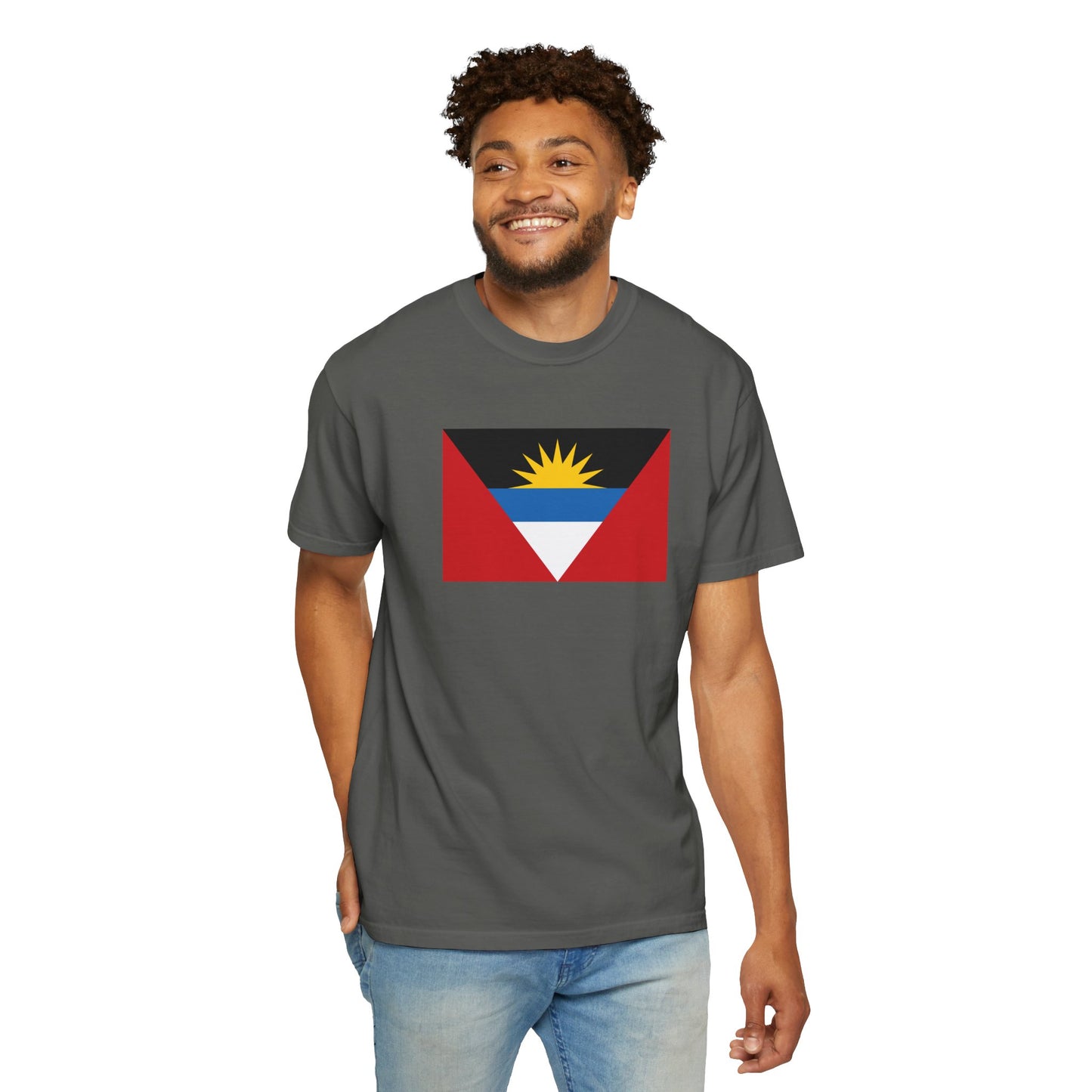 Antigua & Barbuda Flag T Shirt | Caribbean Heritage Shirt S-4XL | Rep Ya Flag