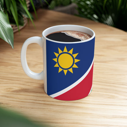 Namibia Flag Coffee Tea Mug 11oz 15oz | Rep Ya Flag Ceramic Mug