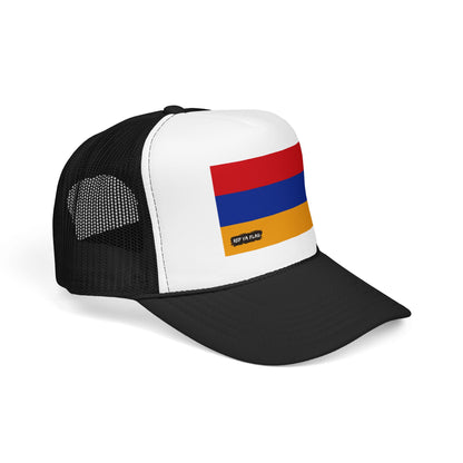 Armenia Flag Foam Trucker Hat | Armenian Pride Snapback Cap | Rep Ya Flag