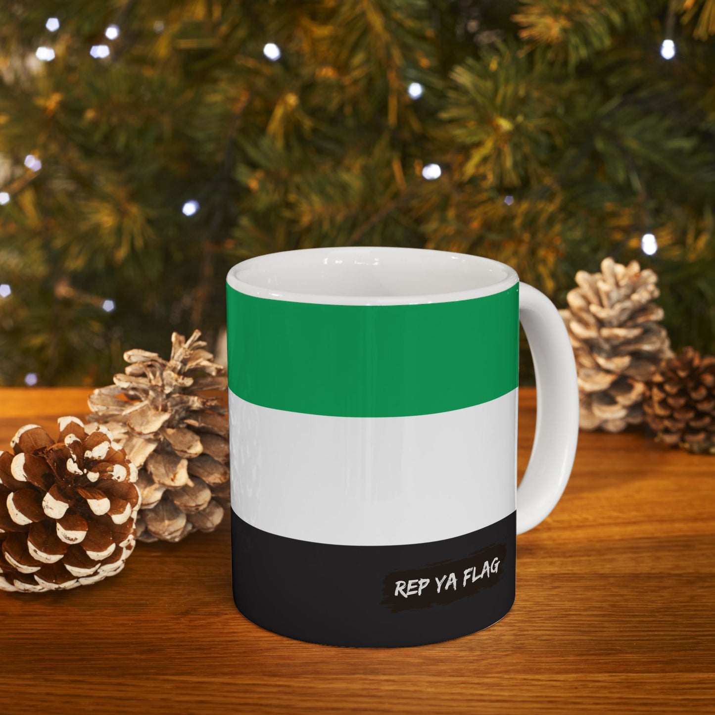 United Arab Emirates Flag Coffee Tea Mug 11oz 15oz | Rep Ya Flag Ceramic Mug