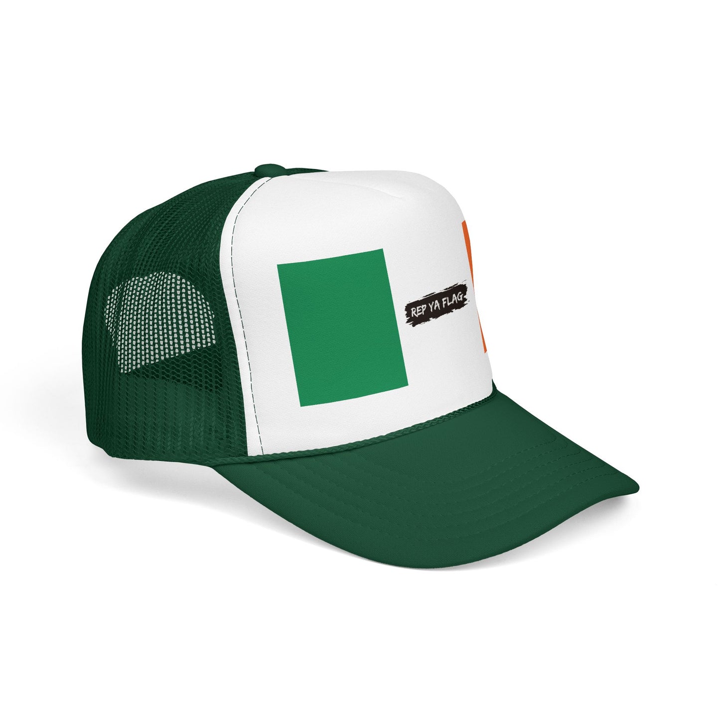Ireland Flag Foam Trucker Hat | Irish Pride Snapback Cap | Rep Ya Flag