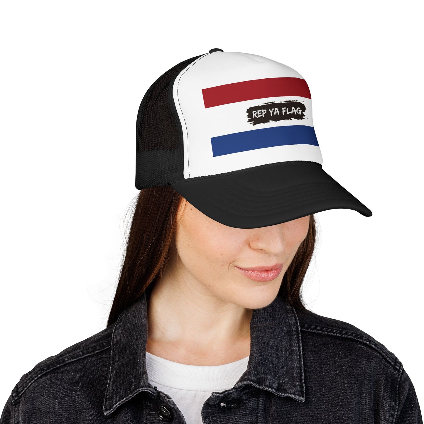 Netherlands Flag Foam Trucker Hat | Dutch Pride Snapback Cap | Rep Ya Flag