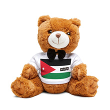 Jordan Flag Teddy Bear | Jordanian Heritage Plush Gift | Rep Ya Flag
