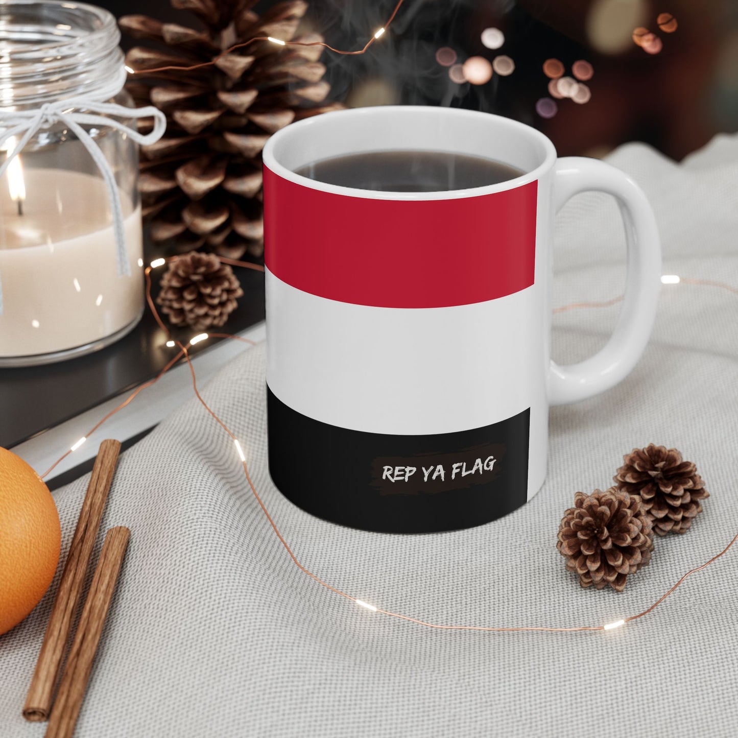 Sudan Flag Coffee Tea Mug 11oz 15oz | Rep Ya Flag Ceramic Mug