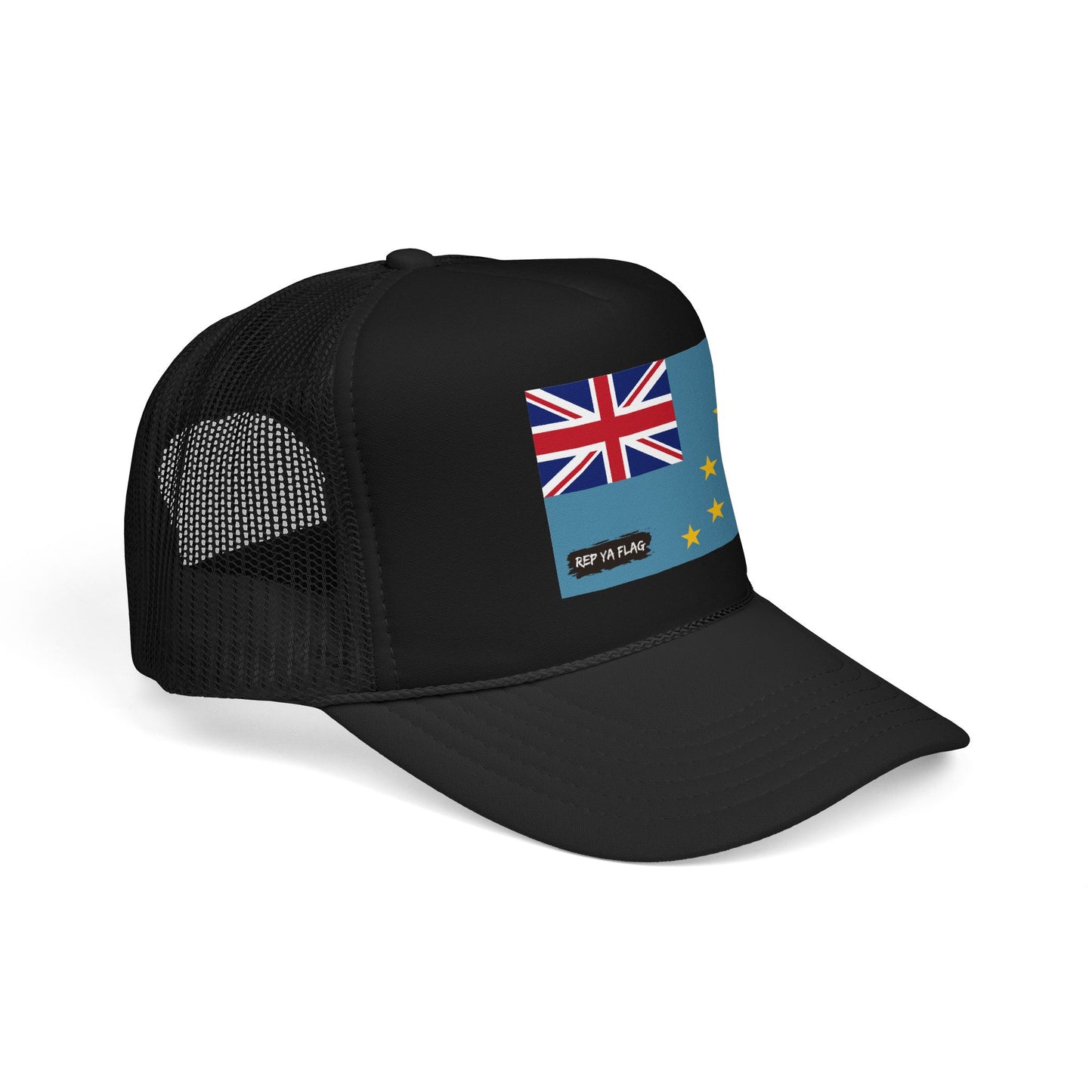 Tuvalu Flag Foam Trucker Hat | Rep Ya Flag design