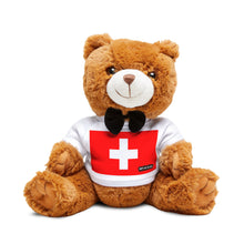 Switzerland Teddy Bear | Switzerland Flag Plush | Swiss Gift | Cultural Stuffed Animal | Heritage Keepsake Bear