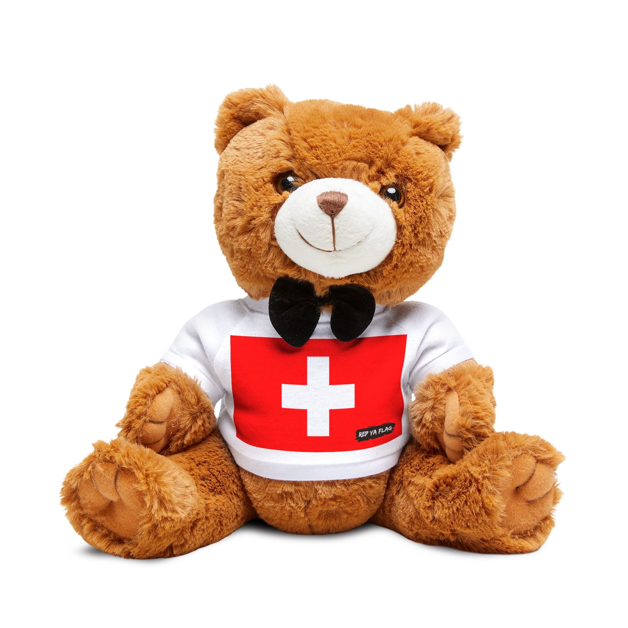 Switzerland Teddy Bear | Switzerland Flag Plush | Swiss Gift | Cultural Stuffed Animal | Heritage Keepsake Bear