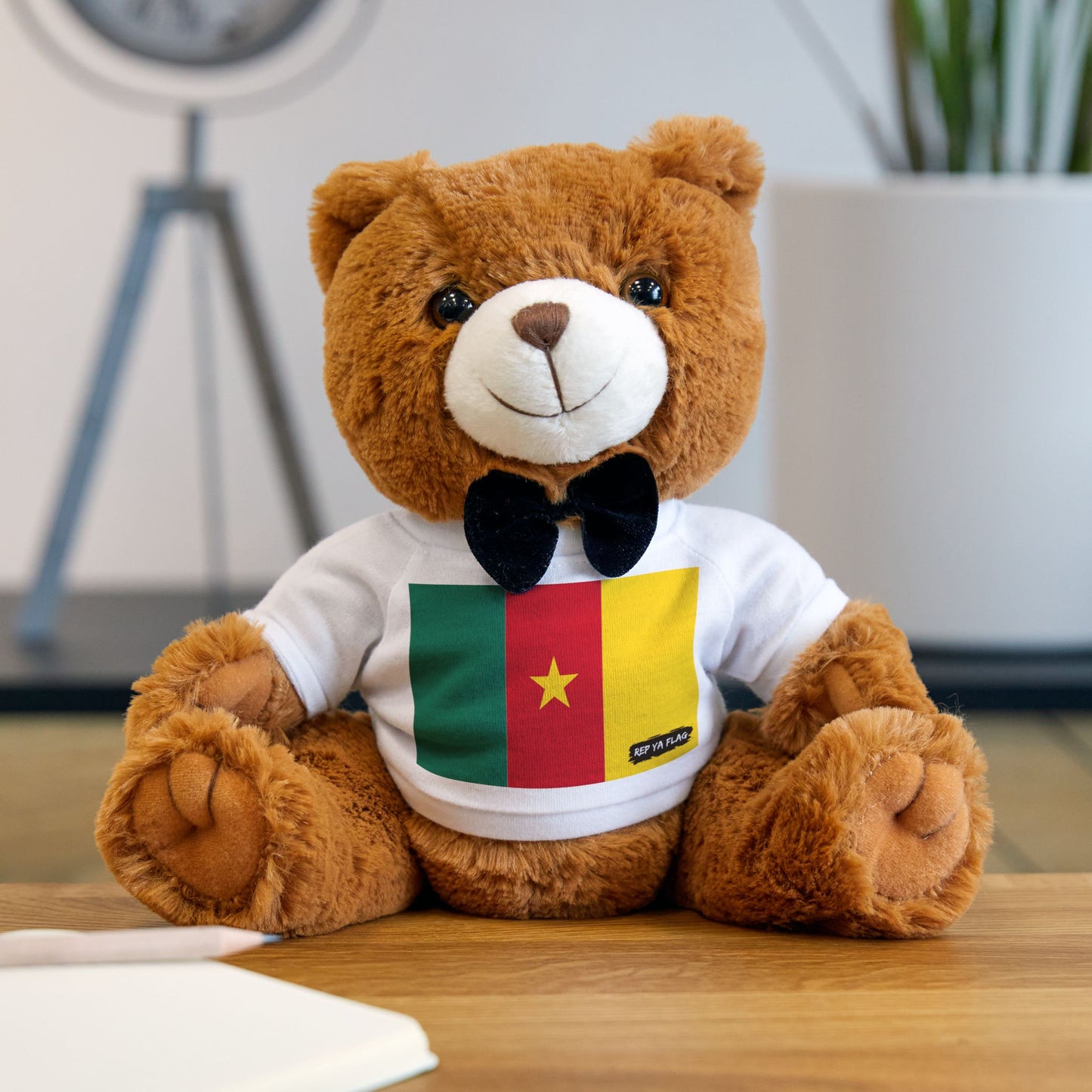 Cameroon Flag Teddy Bear | Cameroonian Heritage Plush Gift | Rep Ya Flag