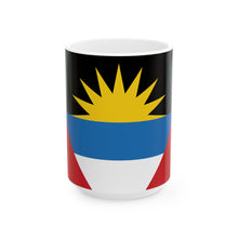 Antigua and Barbuda Flag Coffee Mug | Caribbean Pride Ceramic Tea Mug 11oz & 15oz | Rep Ya Flag