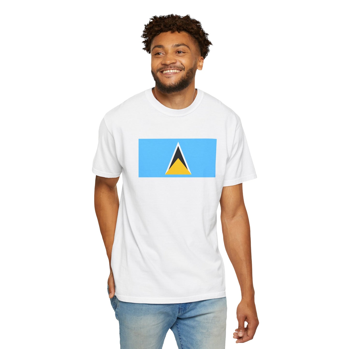 Saint Lucia Flag T Shirt | Saint Lucian Heritage Shirt S–4XL | Rep Ya Flag