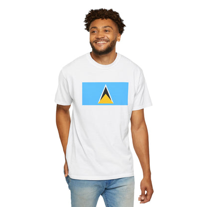 Saint Lucia Flag T Shirt | Saint Lucian Heritage Shirt S–4XL | Rep Ya Flag